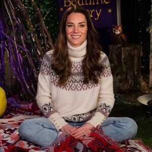 KATE MIDDLETON'S HOLLAND COOPER FAIR ISLE KNIT SWEATER IN CREAM